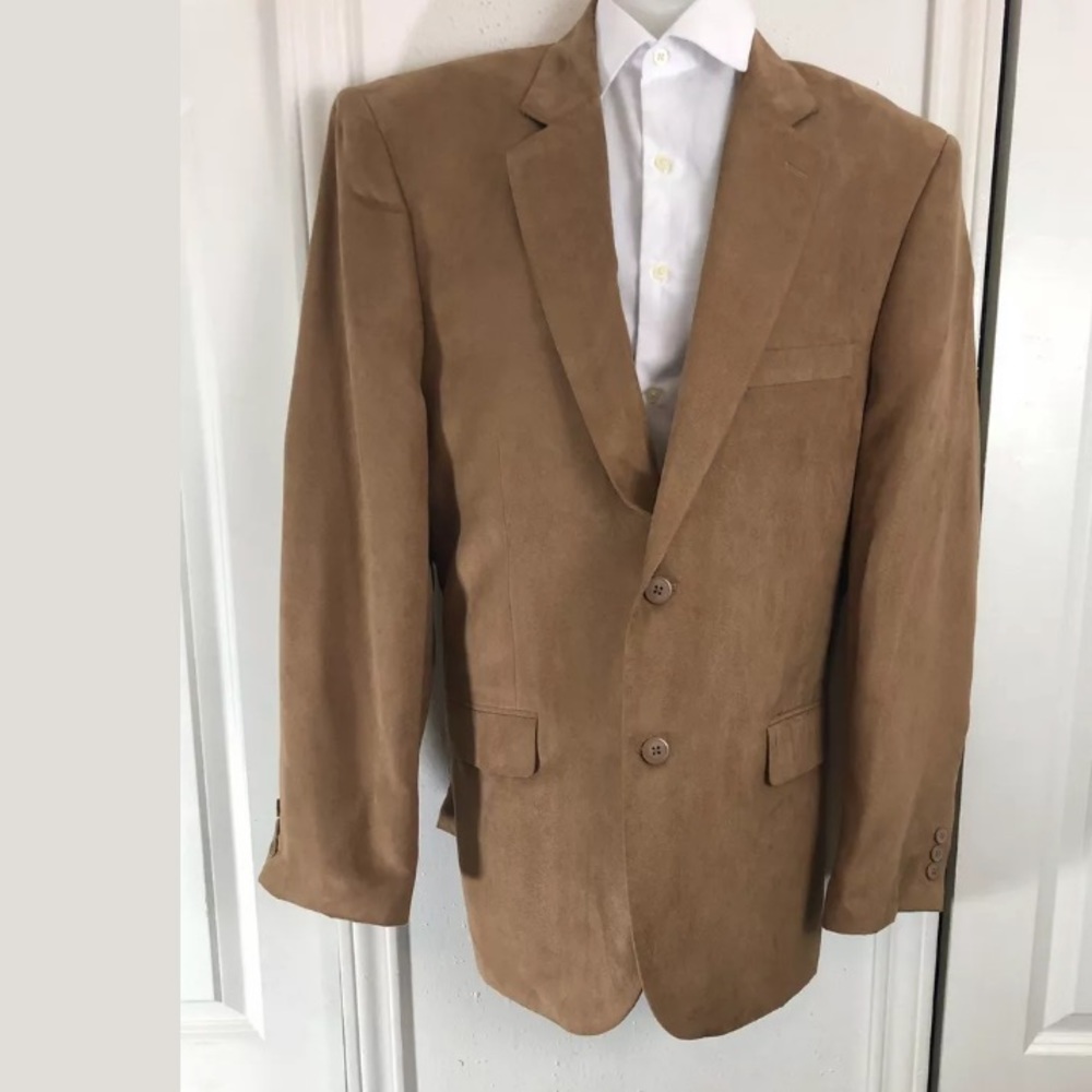 John L. Blair Vintage Tan Ultra Soft Suede Blazer